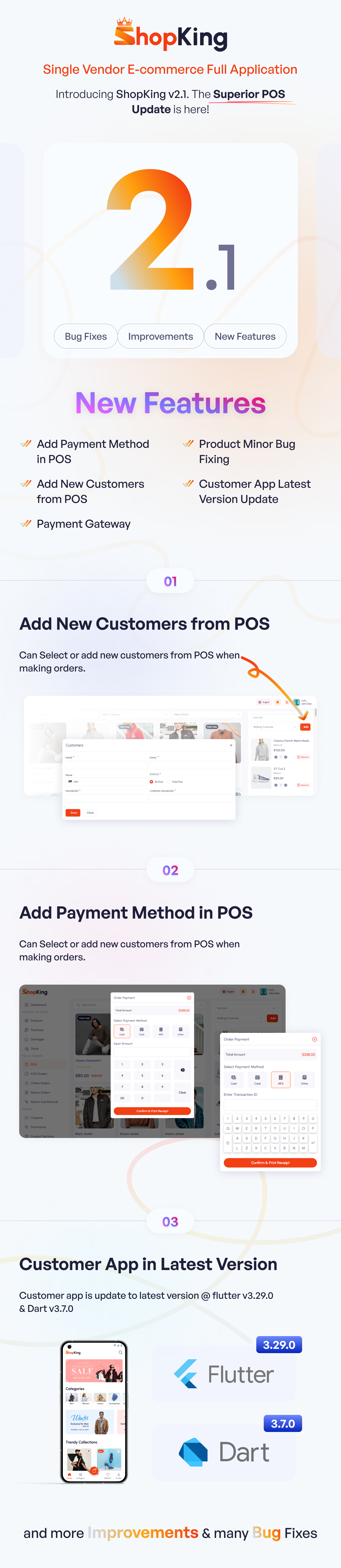 ShopKing - eCommerce App with Laravel Website & Admin Panel with POS | Inventory Management